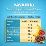 Load image into Gallery viewer, Yayamia Banana & Hazelnut Fruit & Nut Bar for Kids No Added Sugar Vegan & Gluten-Free Snack High Fibre with Added Vitamins Soft Texture 100% Natural Ingredients