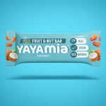 Load image into Gallery viewer, Yayamia Coconut Fruit & Nut Bar No Added Sugar Vegan Snack with 100% Natural Ingredients High Fibre Plant-Based Bar with Fruit and Nuts 179 kcal