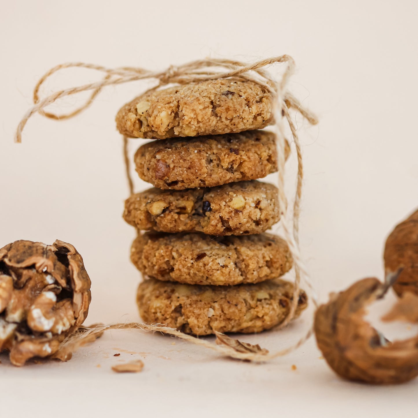Yayamia Cinnamon & Walnut Cookie Gluten-free, Reduced-carb, Ketogenic, Vegan , Cinnamon & Walnut Flavours