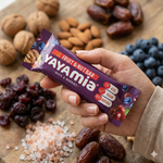 Load image into Gallery viewer, Yayamia Nuts & Berries Fruit & Nut Bar No Added Sugar Vegan Snack High Fibre Bar with 100% Natural Ingredients, Crunchy Nuts and Berries 170 kcal