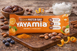 Load image into Gallery viewer, Yayamia Orange & Hazelnut Vegan Protein Bar No Added Sugar Plant-Based Snack with 10g Protein 100% Natural Ingredients 159 kcal