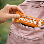 Load image into Gallery viewer, Yayamia Orange & Hazelnut Vegan Protein Bar No Added Sugar Plant-Based Snack with 10g Protein 100% Natural Ingredients 159 kcal