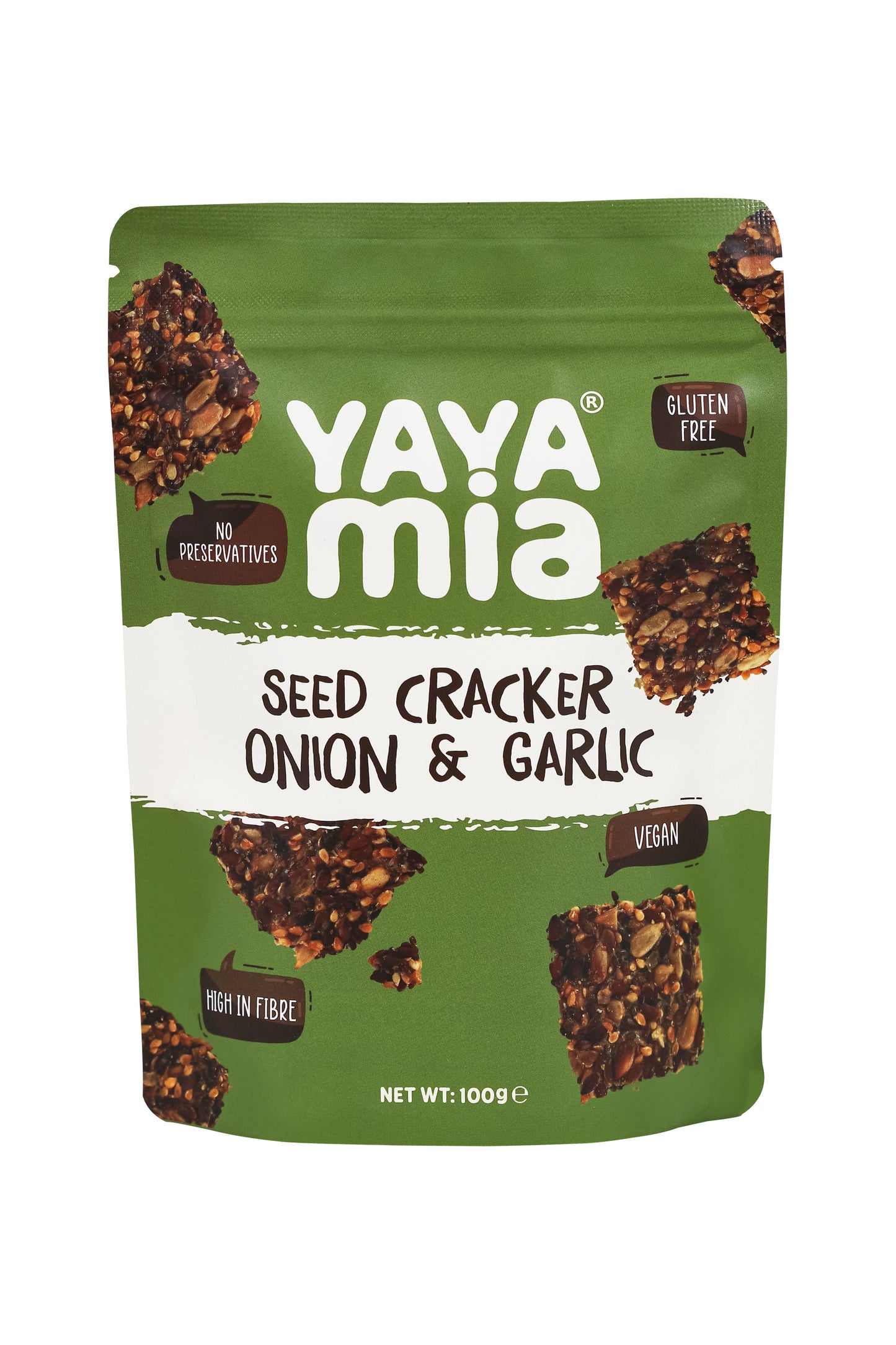 Seed Cracker Sea Salt – Keto-Friendly, Low-Carb, High-Fibre Vegan Snack