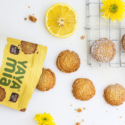 Yayamia Lemon Cookie Gluten-free, Reduced-carb, Ketogenic, Vegan , Lemon Flavours