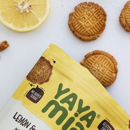 Yayamia Lemon Cookie Gluten-free, Reduced-carb, Ketogenic, Vegan , Lemon Flavours
