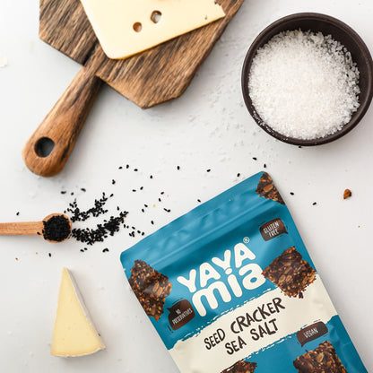 Seed Cracker Sea Salt – Keto-Friendly, Low-Carb, High-Fibre Vegan Snack