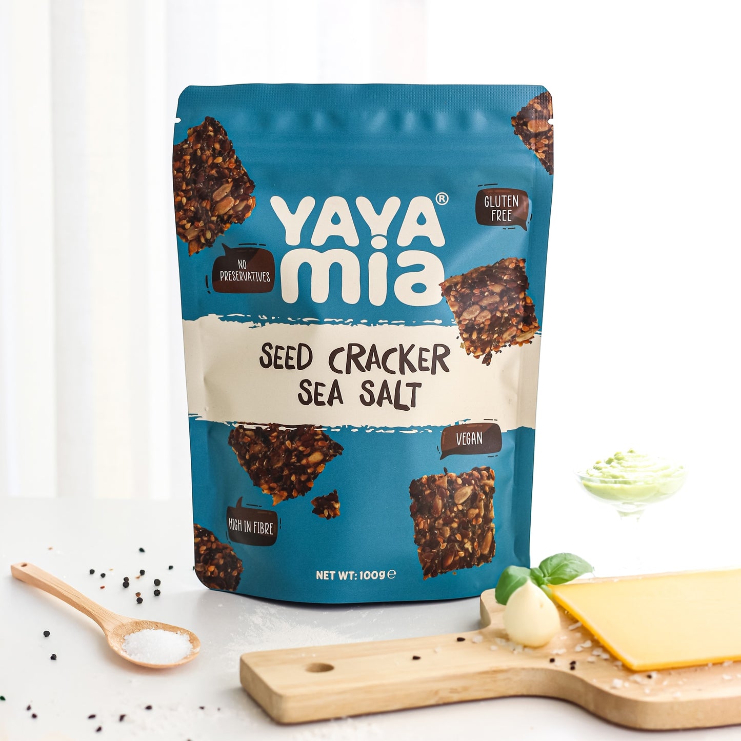 Seed Cracker Sea Salt – Keto-Friendly, Low-Carb, High-Fibre Vegan Snack