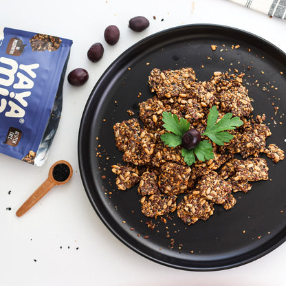 Seed Cracker Olive – Keto-Friendly, Low-Carb, High-Fibre Vegan Snack