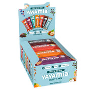 Yayamia Fruit & Nut Bar Variety Pack Mixed Selection of Vegan Fruit Nut and Protein Bars No Added Sugar Snacks with 100% Natural Ingredients