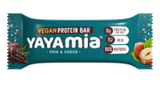 Yayamia Chia & Choco Vegan Protein Bar 10g Plant-Based Protein No Added Sugar 100% Natural Ingredients Cocoa & Chia Seeds Snack Bar 152 kcal