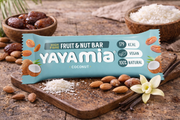 Yayamia Coconut Fruit & Nut Bar No Added Sugar Vegan Snack with 100% Natural Ingredients High Fibre Plant-Based Bar with Fruit and Nuts 179 kcal