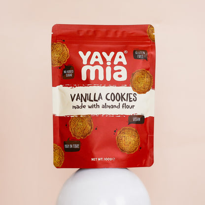 Yayamia Vanilla Cookie Gluten-free, Reduced-carb, Ketogenic, Vegan , Vanilla Flavours