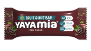 Yayamia Raw Cacao Fruit & Nut Bar No Added Sugar Vegan Snack High Fibre Chocolate Bar with 100% Natural Ingredients 168 kcal