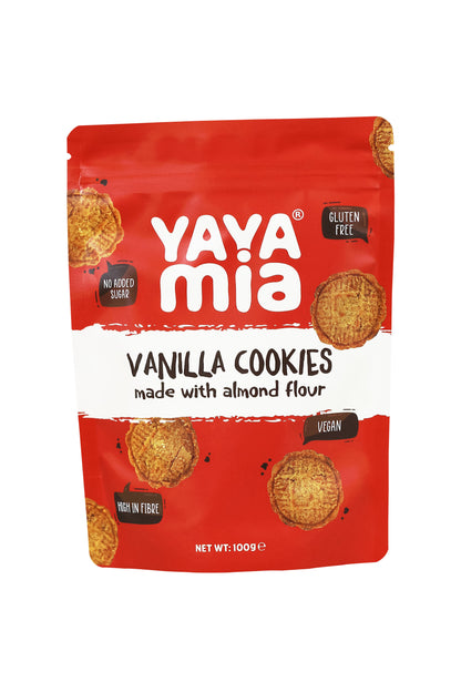 Yayamia Vanilla Cookie Gluten-free, Reduced-carb, Ketogenic, Vegan , Vanilla Flavours