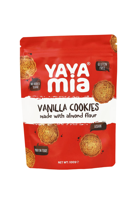 Yayamia Vanilla Cookie Gluten-free, Reduced-carb, Ketogenic, Vegan , Vanilla Flavours